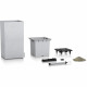 Pot de fleur LECHUZA Canto Stone Colonne 40 - kit complet, blanc quartz