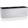 Pot de fleur LECHUZA Trio Stone 30 - kit complet, blanc quartz