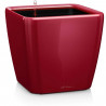 Pot de fleur LECHUZA Quadro Premium LS 50  - kit complet, rouge scarlet brillant