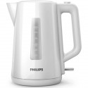 Bouilloire - PHILIPS - Daily HD9318/00 - 1,7L - Couvercle a ressort - Tamis filtre calcaire - Blanche