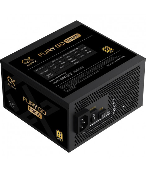 XIGMATEK Fury GD 1100W ATX 3.0 (80Plus Gold) - Alimentation PC - 1100W