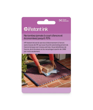 Carte prépayée Instant Ink HP - Abonnement livraison cartouches originales HP