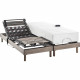 Ensemble relaxation électrique PHYSIOMAX - matelas + sommiers 2x80x200 cm - Ressorts ensachés - DEKO DREAM ERGO 6