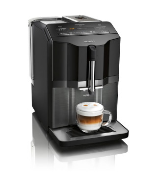 Machine a espresso Auto SIEMENS EQ.300 TI355209RW - Inox foncé et noir lustré - 1300 W - 15 bars - 5 boissons