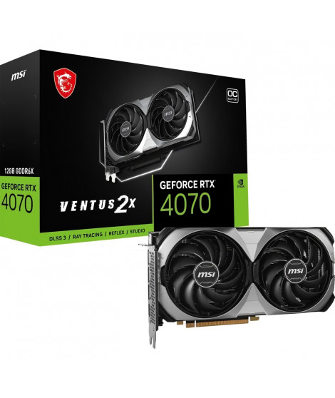 MSI - Carte graphique - RTX 4070 VENTUS 2X E 12G OC