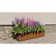 Jardinieres a fleurs EKJU - 95x18xh20 cm - Traitées en autoclave brun