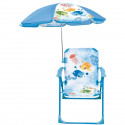 Mobilier de jardin - FUN HOUSE - Chaise Ma Petite Carapace Tortue H.53 x L.38,5 x P.37,5 cm avec parasol 65 cm - Pour enfant !