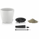 Pot de fleur LECHUZA Classico Color 60 - kit complet, blanc