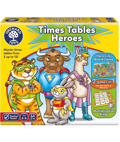 Time tables heroes - Jeu de calcul - ORCHARD
