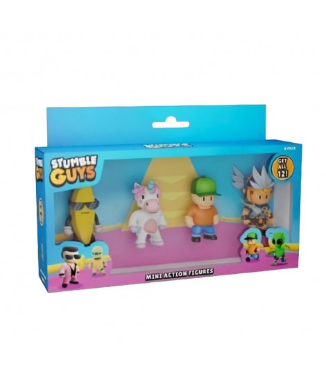 BANDAI - Stumble Guys - Mini Action figures 4 pack -Window box