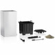 Pot de fleur LECHUZA Canto Premium Colonne 40 - kit complet LED, blanc brillant