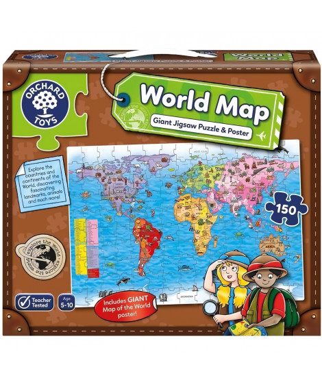 Carte du monde - Puzzle - ORCHARD