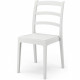 Lot de 4 chaises - ARETA - REA - 51 x 46 x H88 cm - Blanc