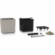 Pot de fleur LECHUZA Cube Cottage 50 - kit complet, brun sable