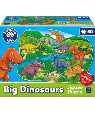 Puzzle Les dinosaures - ORCHARD - 50 pieces - Développe la coordination et les compétences observationnelles