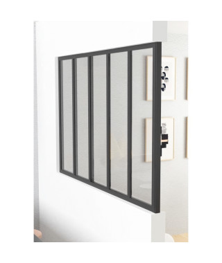 OPTIMUM Poteau de terminaison pour verriere Noir - 108 cm