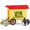 SCHLEICH - Poulailler mobile - 42572 - Gamme Farm World