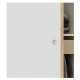 OPTIMUM Kit porte coulissante décor blanc - rail 2 amortisseurs + cache rail blanc - 204 x 73 cm