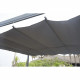 Pergola KIBA avec toit déroulant - Gris - 3 x 3 m