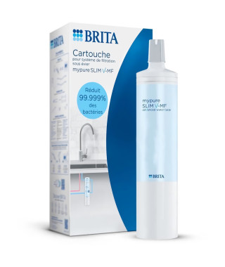 Cartouche filtrante - BRITA - Mypure SLIM V-MF - 8000 L d'eau filtrée / 12 mois - 3 niveaux de filtration