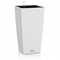 Pot de fleur LECHUZA Cubico Cottage 40 - kit complet, blanc