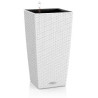 Pot de fleur LECHUZA Cubico Cottage 40 - kit complet, blanc