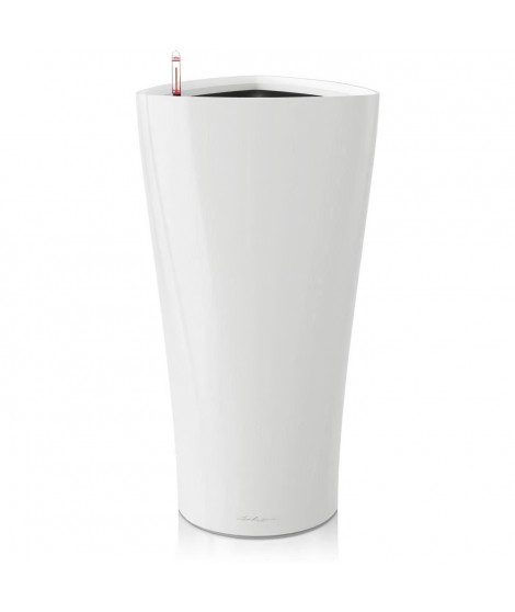 Pot de fleur - LEC - Delta Premium 40 - blanc brillant - systeme d'irrigation intégré