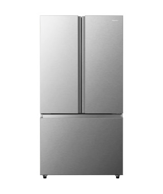 Réfrigérateur américain HISENSE RF815N4SASE - 2 Portes + 1 tiroir - Pose libre - Capacité 635L - L91,4 cm - Inox