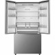 Réfrigérateur américain HISENSE RF815N4SASE - 2 Portes + 1 tiroir - Pose libre - Capacité 635L - L91,4 cm - Inox