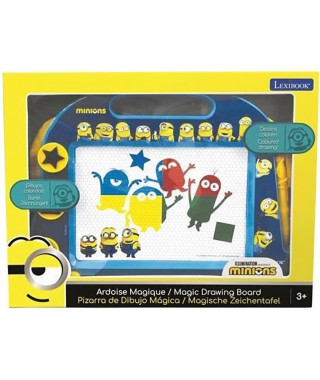 Ardoise Magique Minions Format A5 avec accessoires magnétiques pour dessiner en couleurs