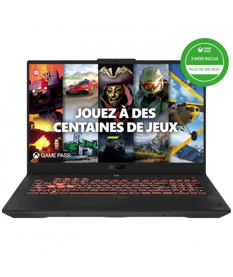 PC Portable Gamer ASUS TUF Gaming A17 | 17,3 FHD 144Hz - RTX 4060 8Go - AMD Ryzen 5 7535HS - RAM 16Go - 512Go SSD - Win 11