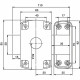 YALE - YV10DE-45/SC - Verrou  cylindre double 5 goupilles diametre 23 mm - longueur 45 mm - 3 clés - marron doré