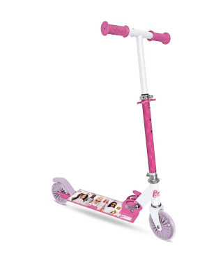 MONDO - Trottinette / Patinette 2 roues pliable - Barbie