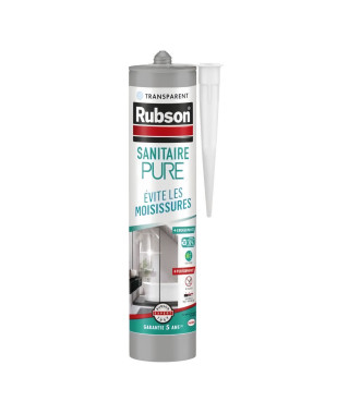 Mastic - RUBSON - PURE - Sanitaire - Transparent - 280ml