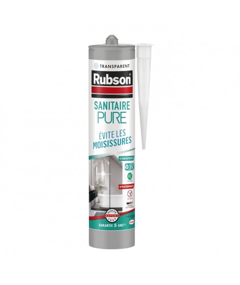 Mastic - RUBSON - PURE - Sanitaire - Transparent - 280ml