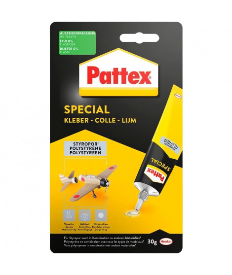 Colle Spécialités Matériaux - PATTEX - Polystyrene - Tube - 30g