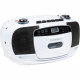 Lecteur radio cassette et CD portable - THOMSON - RK201CD - Blanc