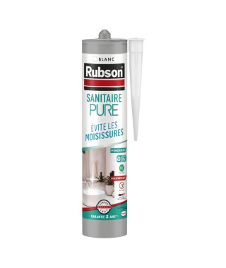 Mastic - RUBSON - PURE - Sanitaire - Blanc - 280ml