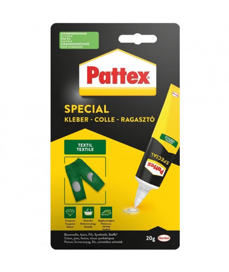 Colle Spécialités Matériaux - PATTEX - Textile - Tube - 20g