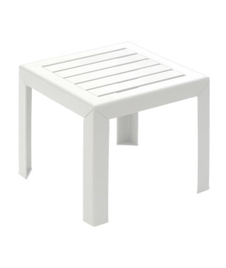 Table basse - GROSFILLEX - Miami - Blanc - 40x40 - Résine