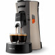 Machine a café dosette SENSEO SELECT Philips CSA240/31, Intensity Plus, Booster d'arômes, Crema plus, 1 a 2 tasses, Nougat