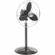 SAGUARO- Ventilateur sur pied Ø40cm 40W rétro indus anthracite et chrome