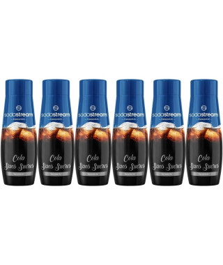Lot de 6 Concentrés COLA SANS SUCRES SODASTREAM - 440ml