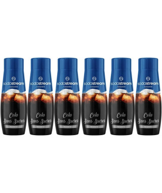 Lot de 6 Concentrés COLA SANS SUCRES SODASTREAM - 440ml