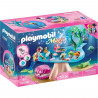 PLAYMOBIL - Magic Les Sirenes - Salon de beauté et sirene avec accessoires de beauté et boîte a perles - 70096