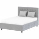 Lit coffre adulte ELIZA 140 x 190 cm - Sommier inclus - Gris foncé