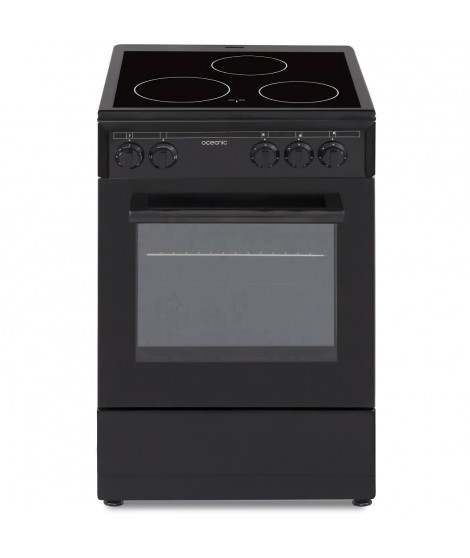 OCEANIC CV5050B8 Cuisiniere vitrocéramique 50x50 - Four convection naturelle - 48 L - Noir