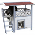 KERBL Niche pour chat Lodge Ontario - 77x50x73cm