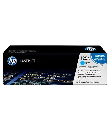 HP 125A Cartouche de toner cyan LaserJet authentique (CB541A) pour HP Color LaserJet CM1312/CP1215/CP1217/CP1515/CP1518