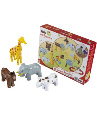 Klein - 0077- 4 animaux magnétiques Funny Puzzle